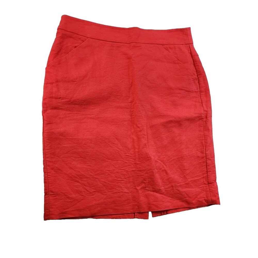 J. Crew The Pencil Skirt Womens Size 6 Pink Coral Pencil Skirt With Pockets